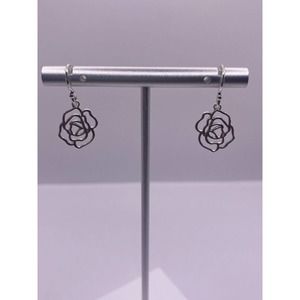 Flower Sterling Silver S925 Earrings Beautiful
